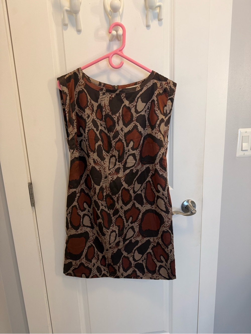 Vertigo Paris Brown & Black Animal-Print Mini Dress